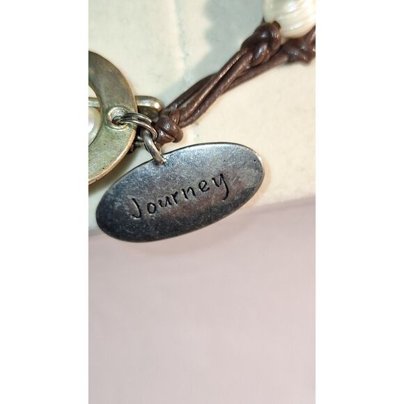 Artistic Women's Necklace Genuine Pearls Beachy Nautical Boho Grandma Chic - Picture 5 of 9